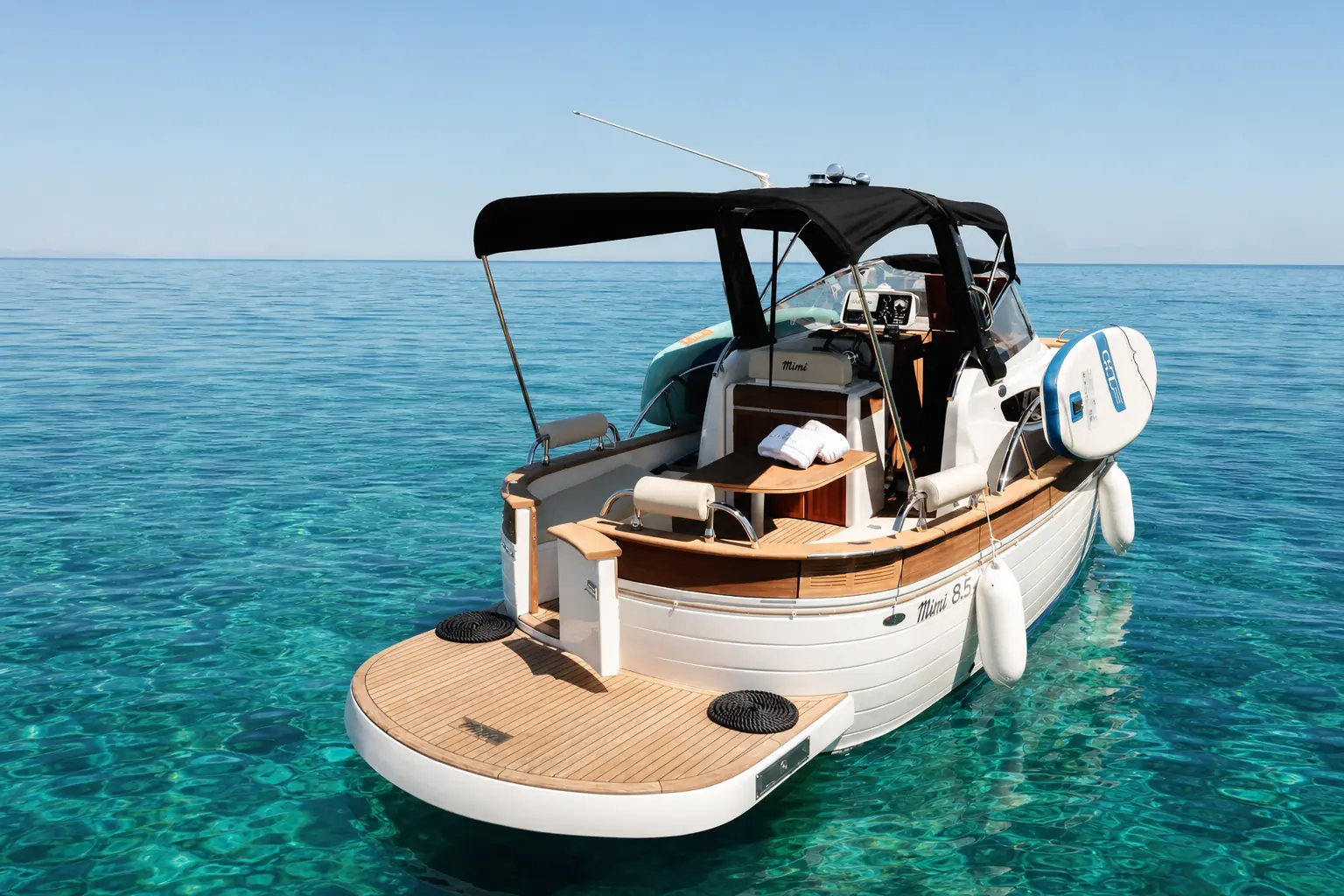 Il Mattino — clear morning water, boards ready